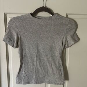 Skims gray cotton jersey tee small
